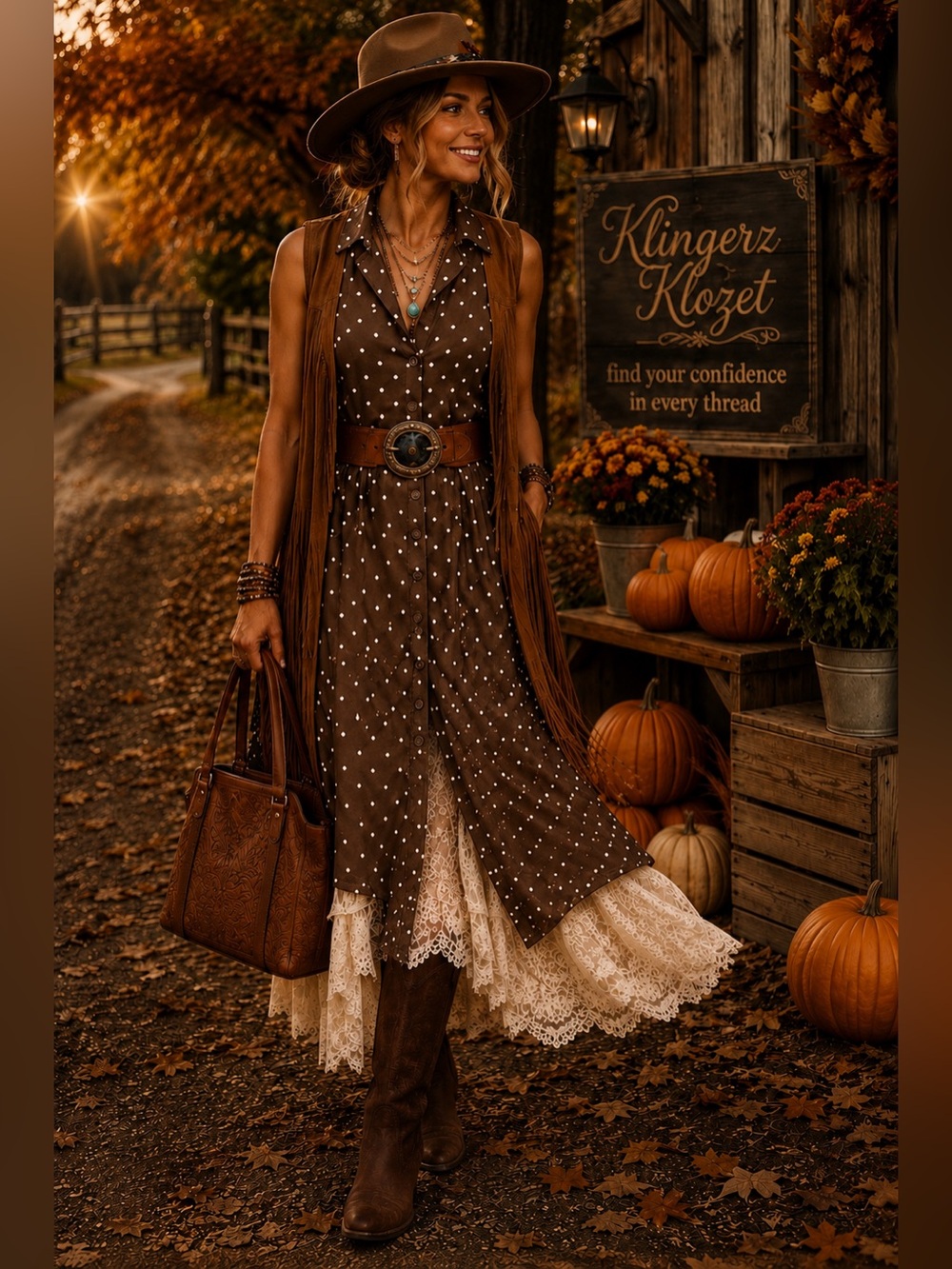Studio 1 Chocolate Brown Polka Dot Button Front Midi Dress | Women’s 14W